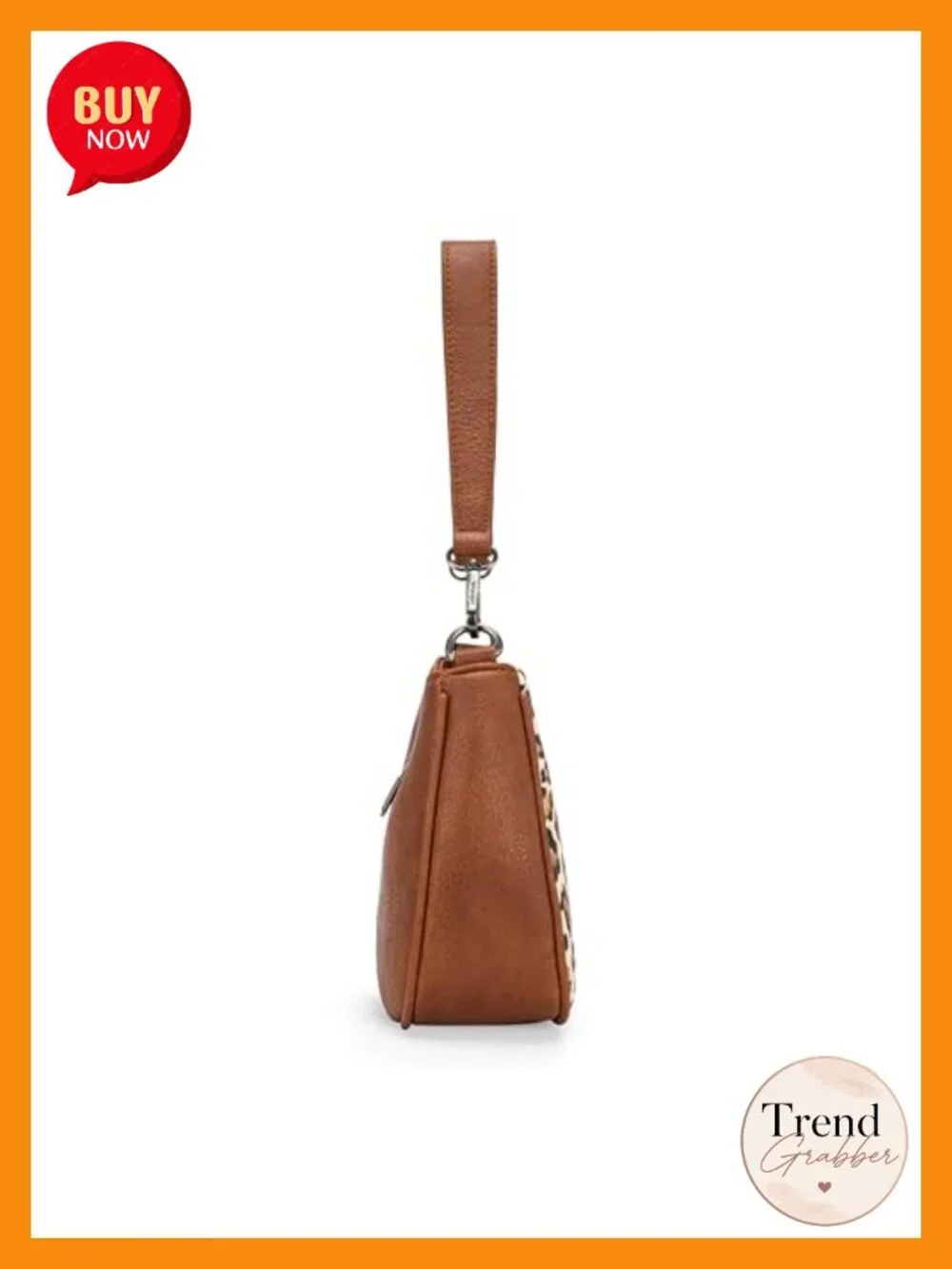 Aztec Print Faux Leather Hobo Bag with Detachable Crossbody Strap
